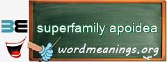 WordMeaning blackboard for superfamily apoidea